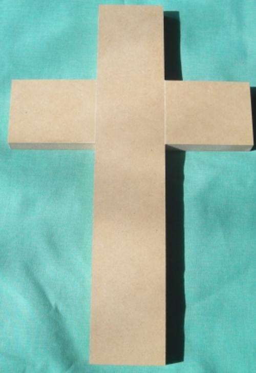 Crafty Stuff: Mosaic/ Decopage/ Paint  Blanks :Cross solid
