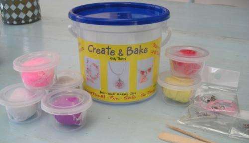 Crafts-Kids Polymer Clay kit: Girly Things Jewelery