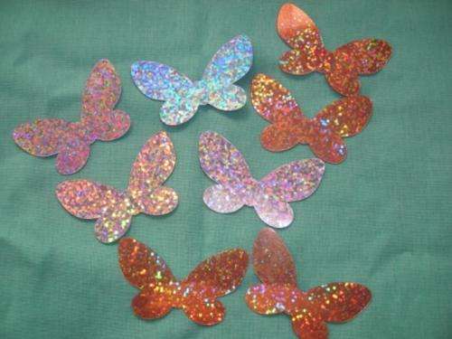 Crafty Stuff: Foil Butterflies: Silver-Gold
