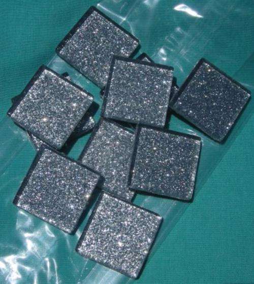 Crafty Stuff:  Mosaic Crystal Glass Tiles: SILVER GLITTER