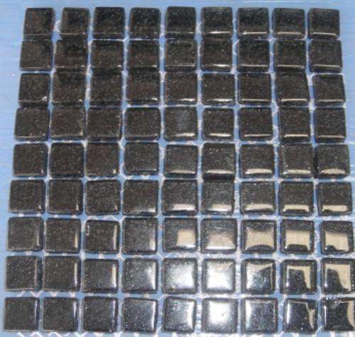 Crafty Stuff:  Mosaic Crystal Glass Tiles: BLACK GLITTER
