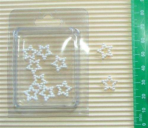 Crafty Stuff:  Pearl decor stars x10