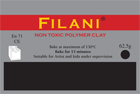 Crafty Stuff: Filani Polymer Clay 62g: Black