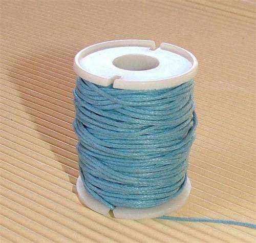 Crafty Stuff: Wax Cord +-6m Roll : Blue