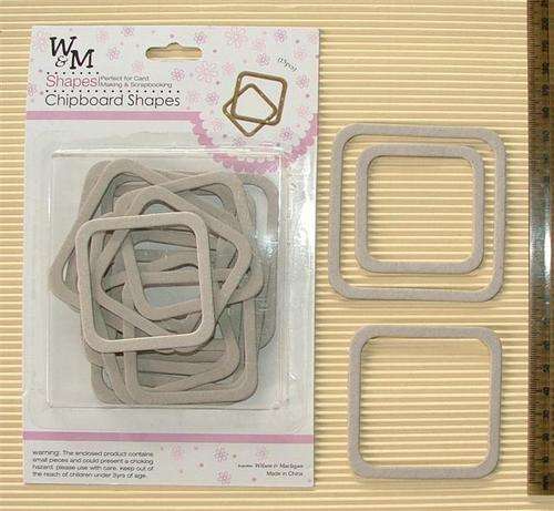 Crafty Stuff: Chipboard Square Frames