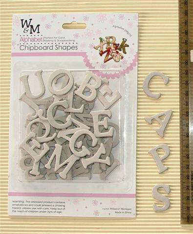 Crafty Stuff: Chipboard Alphabet letters