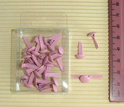 Crafty Stuff:  Lg pink Round Brads (30)