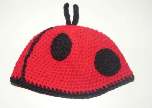 Crafty Stuff: Crochet Baby Beanie LADYBUG