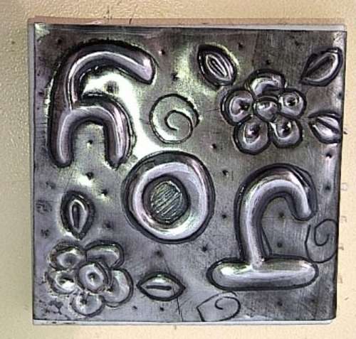 Crafty Stuff: Mosaic Insert:  Pewter Joy