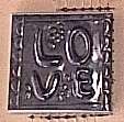 Crafty Stuff: Mosaic Insert:  Pewter Love