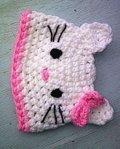 Crafty Stuff: Crochet Baby Hello Kitty Beanie
