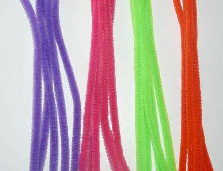 Crafty Stuff:  Pipe Cleaners :Neon set of 20