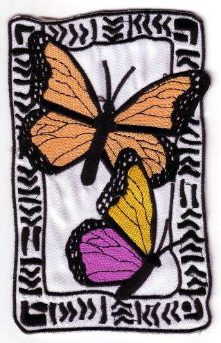 Crafty Stuff: Iron on motif 2 butterflies square