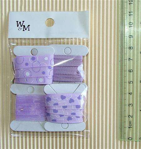 Crafty Stuff: Ribbon set 4 x 1m :LILAC