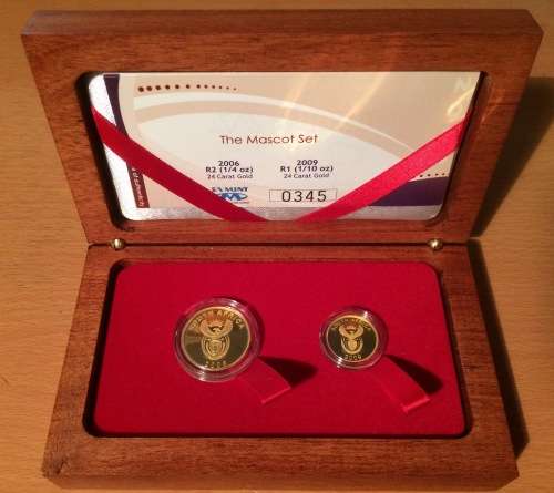 Gold Coins: 2010 FIFA WORLD CUP  SOUTH AFRICA Zakumi Mascot Coins