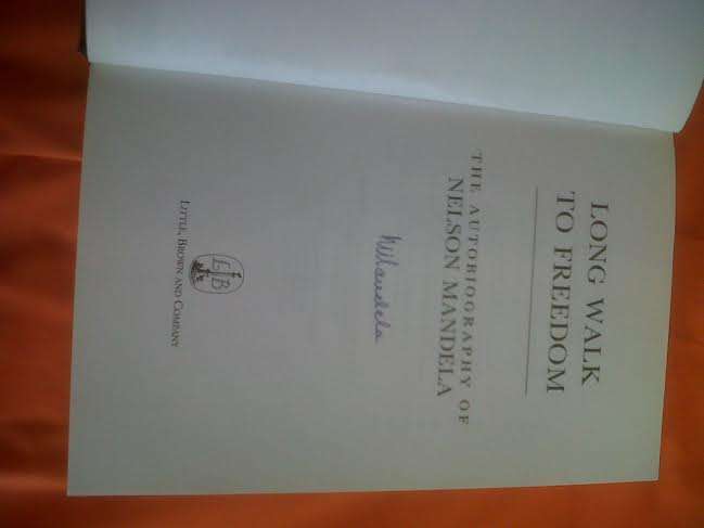 Long Walk to Freedom Hardcover - Autographed by Mandela + C.O.A