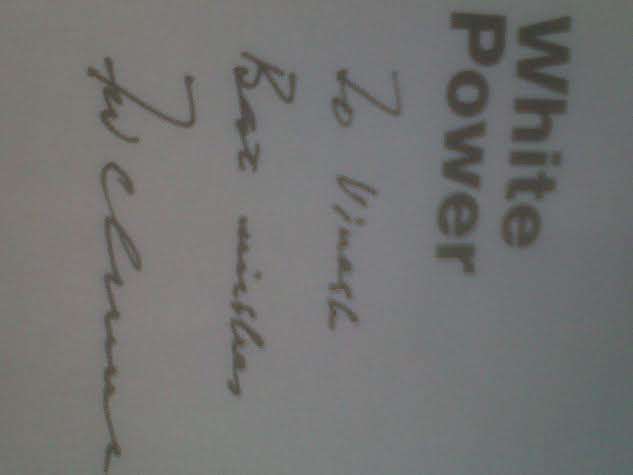 F.W de Klerk Autographed book - White Power and the rise and fall of the Naional Party