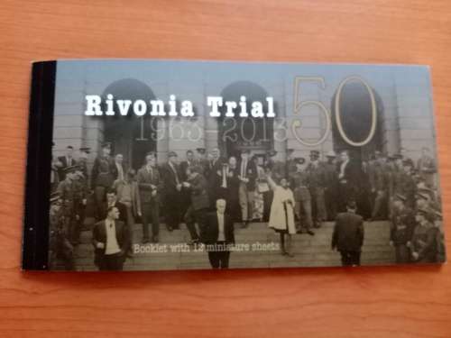 The Rivonia Trial 2013 Stamp Booklet - Autographed twice by Ahmed Kathrada
