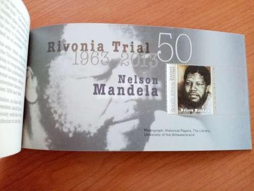 The Rivonia Trial 2013 Stamp Booklet - Autographed twice by Ahmed Kathrada