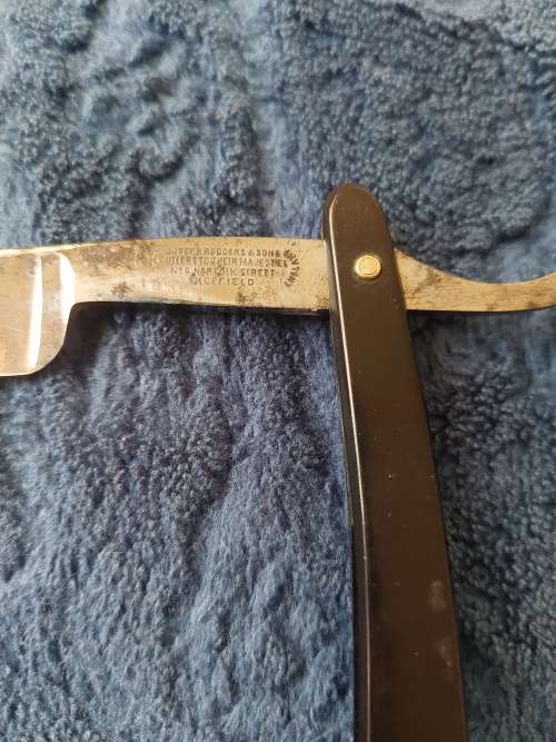 Vintage Cut Throat straight Razor, Strop & Sharpening stone