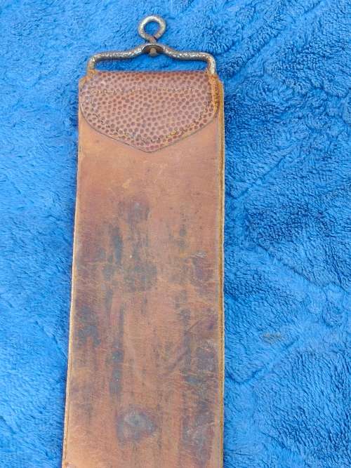 Cut Throat straight Razor, Strop & oil stone