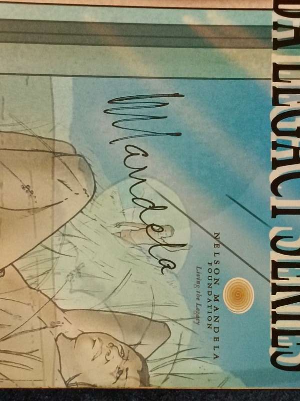 Nelson Mandela Autographed Comics - X5 with COAs