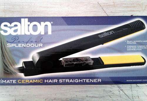 Salton ceramic hair straightener