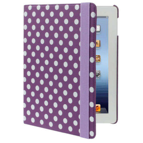 360 Degree Rotatable Leather Case with Holder for New iPad (iPad 3)