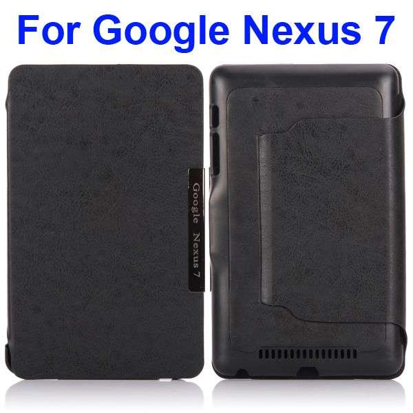 Google Nexus 7 Folio Style Smart Flip Cover - Black