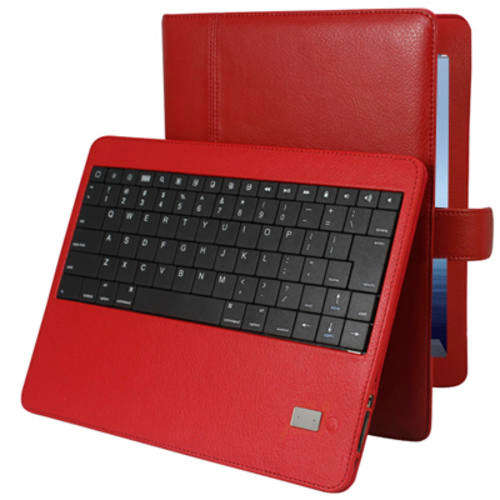 Bluetooth Keyboard Cover for iPad 2/3/4 - Red