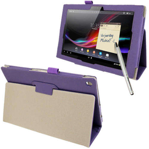 Sony Xperia Tablet Z Folding Case Cover - Purple