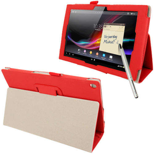 Sony Xperia Tablet Z Folding Case Cover - RED