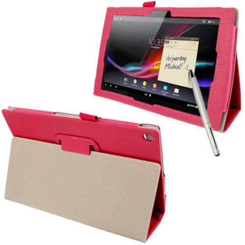 Sony Xperia Tablet Z Folding Case Cover - PINK