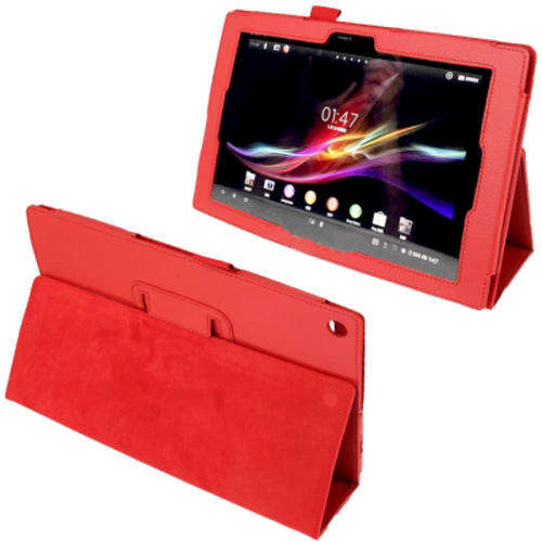 Sony Xperia Tablet Z Folding Case Cover - RED