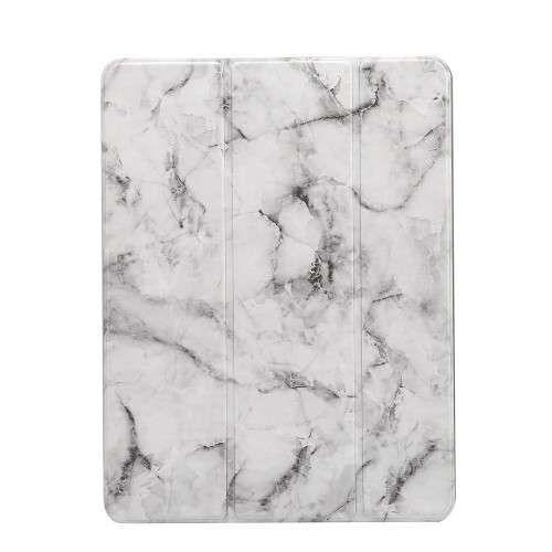iPad 2017 / 2018 / Air 2 / Air Tri Fold Smart Cover With Pencil Slot - Marble
