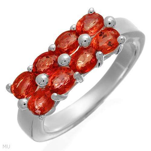 Charming Brand New Ring With 2.00ctw Genuine Sapphires Made of 925 Sterling silver Size 7