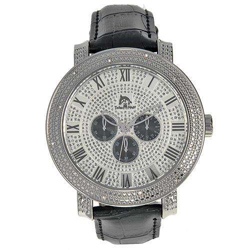 **R6 000.00** TECHNO MASTER Brand New Gentlemens Non functional sub dials Watch With Genuine Diamond