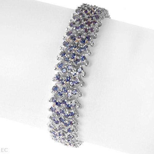 **R18 000.00** Terrific Brand New Bracelet With 10.08ctw Genuine Tanzanites 925 Sterling silver.