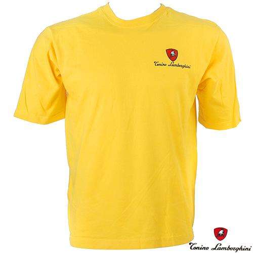 ***R950,00**Tonino Lamborghini Made in Usa Delightful T-Shirt Made of Yellow 100% Cotton Size L **