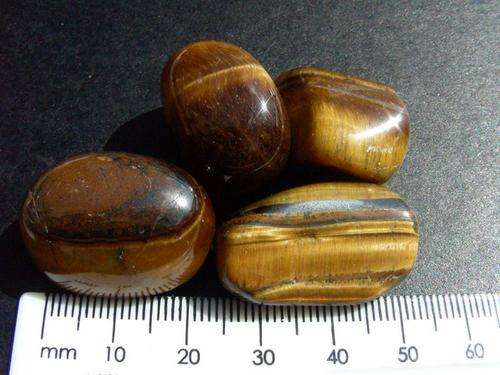 4 X Gold Tigers Eye Tumbled