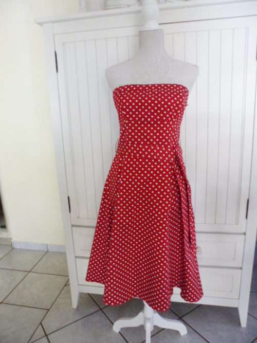 - Red & White Polka-Dot Summer Bandau Dress - Truworth's