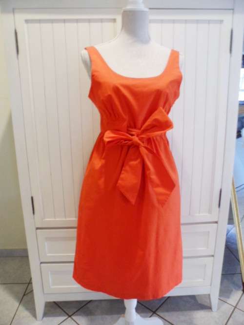 * Last of the 2016 Garments Sale * Coral Sundress with Sash & Pockets