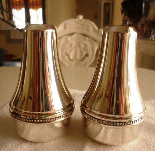 Silver Plated EPC Salt & Pepper Pot Pair - England