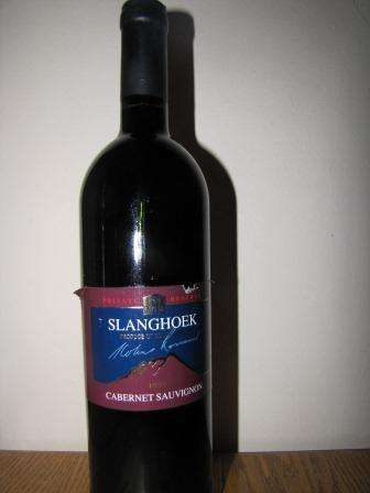 1999 Slanghoek Cabernet Sauvignon