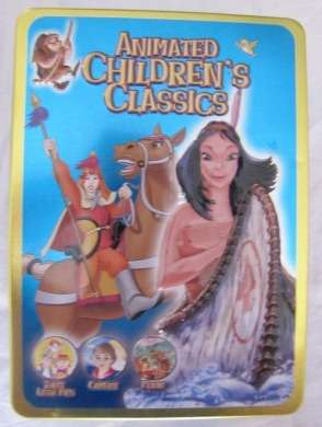 Set of 5 Children's movies in a tin