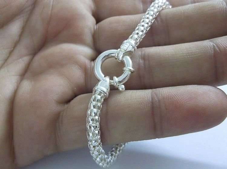 A FANTASTIC ""WOVEN"" STERLING SILVER BRACELET WITH SIGNORETTI CLASP ...B E A U T I F U L !!!