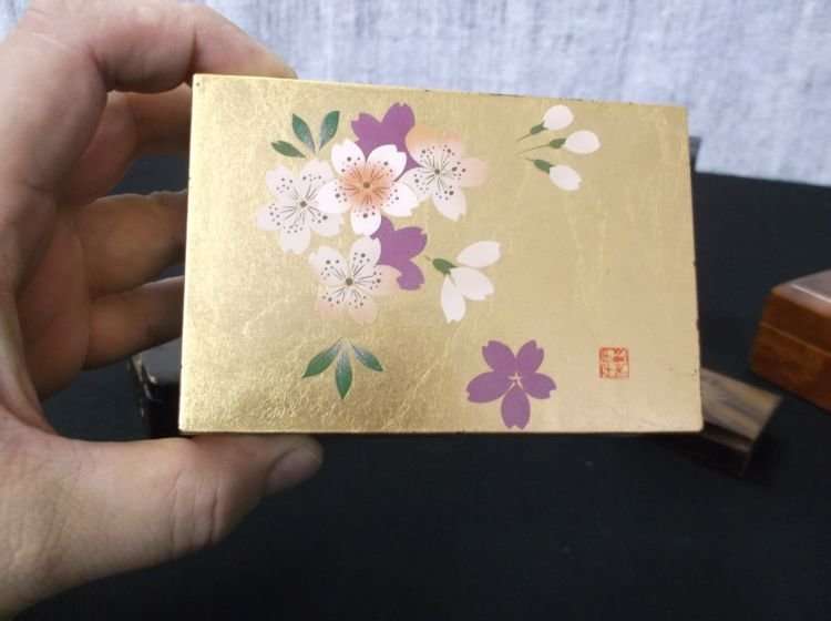 A COOL COLLECTION OF 6 VINTAGE AND INTERESTING TRINKET , CIGARETTE AND CARD BOXES ...NICE !!