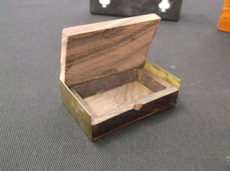 A COOL COLLECTION OF 6 VINTAGE AND INTERESTING TRINKET , CIGARETTE AND CARD BOXES ...NICE !!