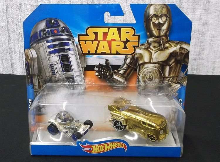 A GREAT COLLECTORS DOUBLE PACK STAR WARS CHARACTER VEHICLES SET ...DIE CAST HOTWHEELS ...AWESOME !!!