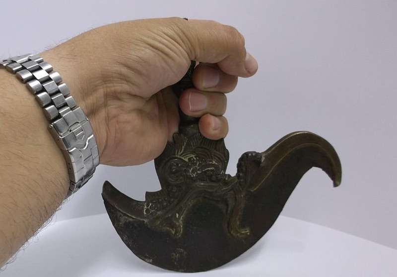 AN UNUSUAL RELIC !! WEAPON ? GRINDER ? CHOPPER ? VERY COOL !!